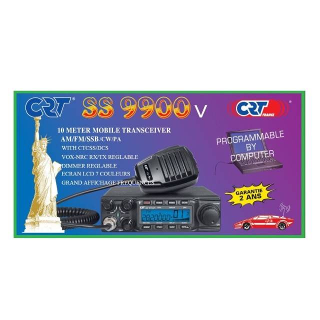 Statie radioamatori CRT SS 9900V AM, FM, LSB, USB, CW 28-29.7Mhz, ASQ, DTMF, Roger Beep, 12V, CTCSS, DCS, programabila