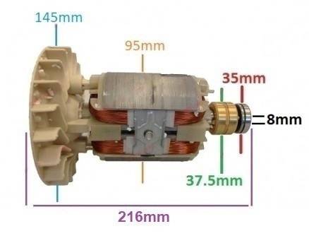 Stator si Rotor generator 2 - 5 kw (Gx 160, 168F etc) Cupru (Monofazic)