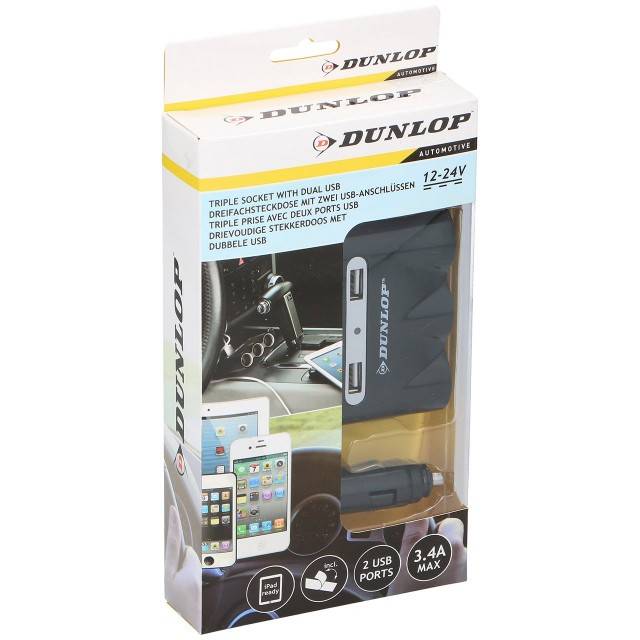 Stecher triplu 12/24V DUNLOP
