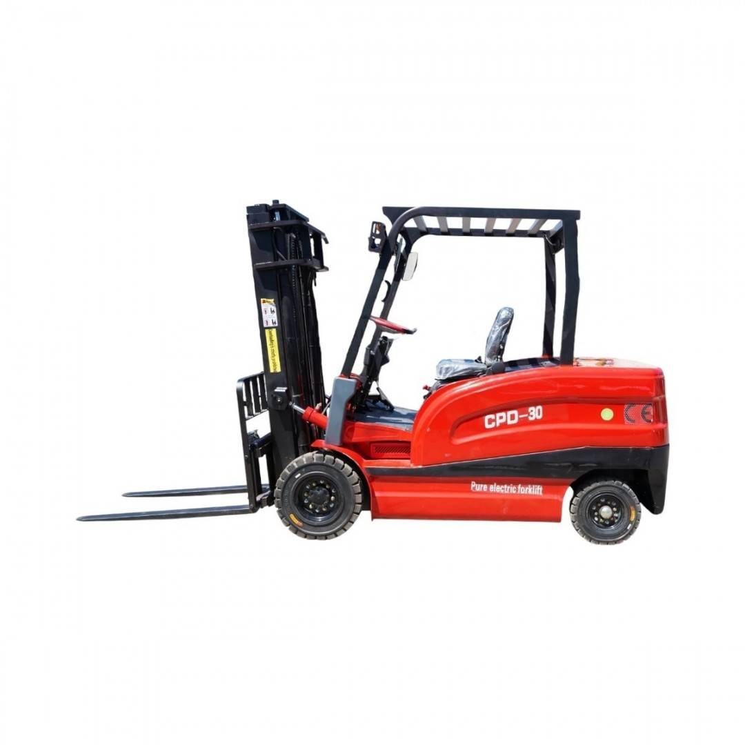 Stivuitor electric 3T duplex 3m cu translatie laterala, baterie Li-ion 60V/100Ah, pornire cu amprenta