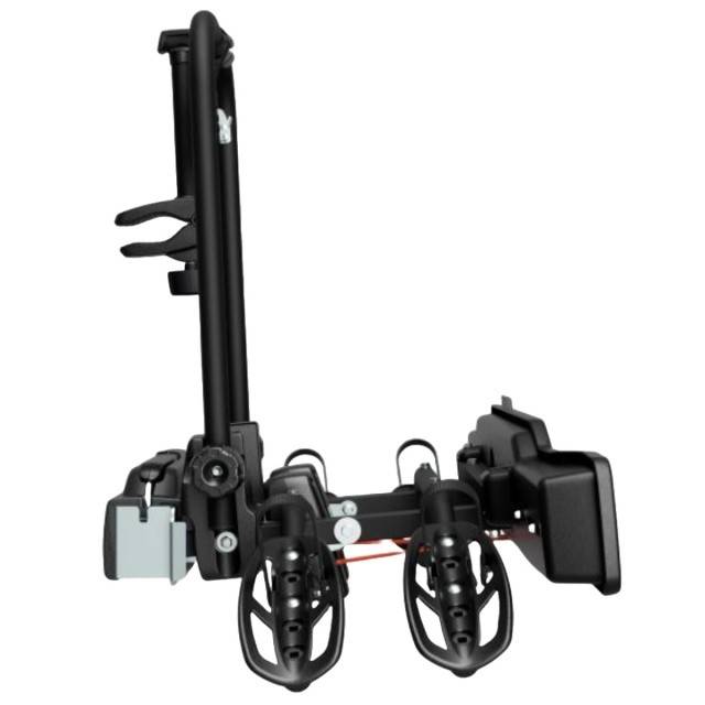 Suport 2 biciclete Peruzzo Parma 706N cu prindere pe carligul de remorcare, Negru Mat