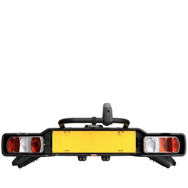 Suport 2 biciclete Peruzzo Parma 706N cu prindere pe carligul de remorcare, Negru Mat