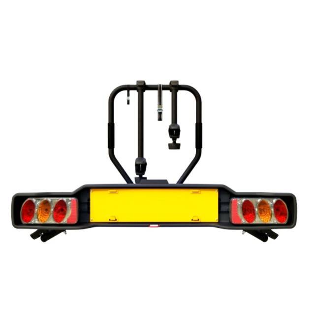 Suport 3 biciclete Peruzzo Siena 668/3N cu prindere pe carligul de remorcare, Negru
