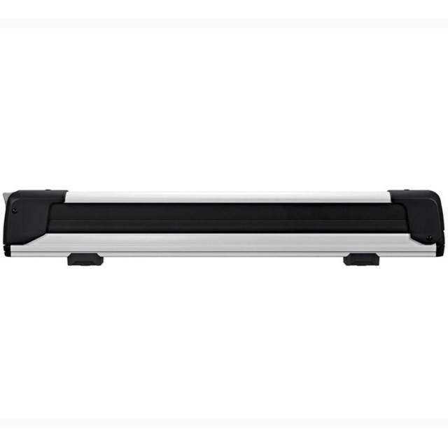 Suport 5 perechi schiuri Thule SnowPack Extender 7325 Argintiu cu prindere pe bare transversale aluminiu cu profil T