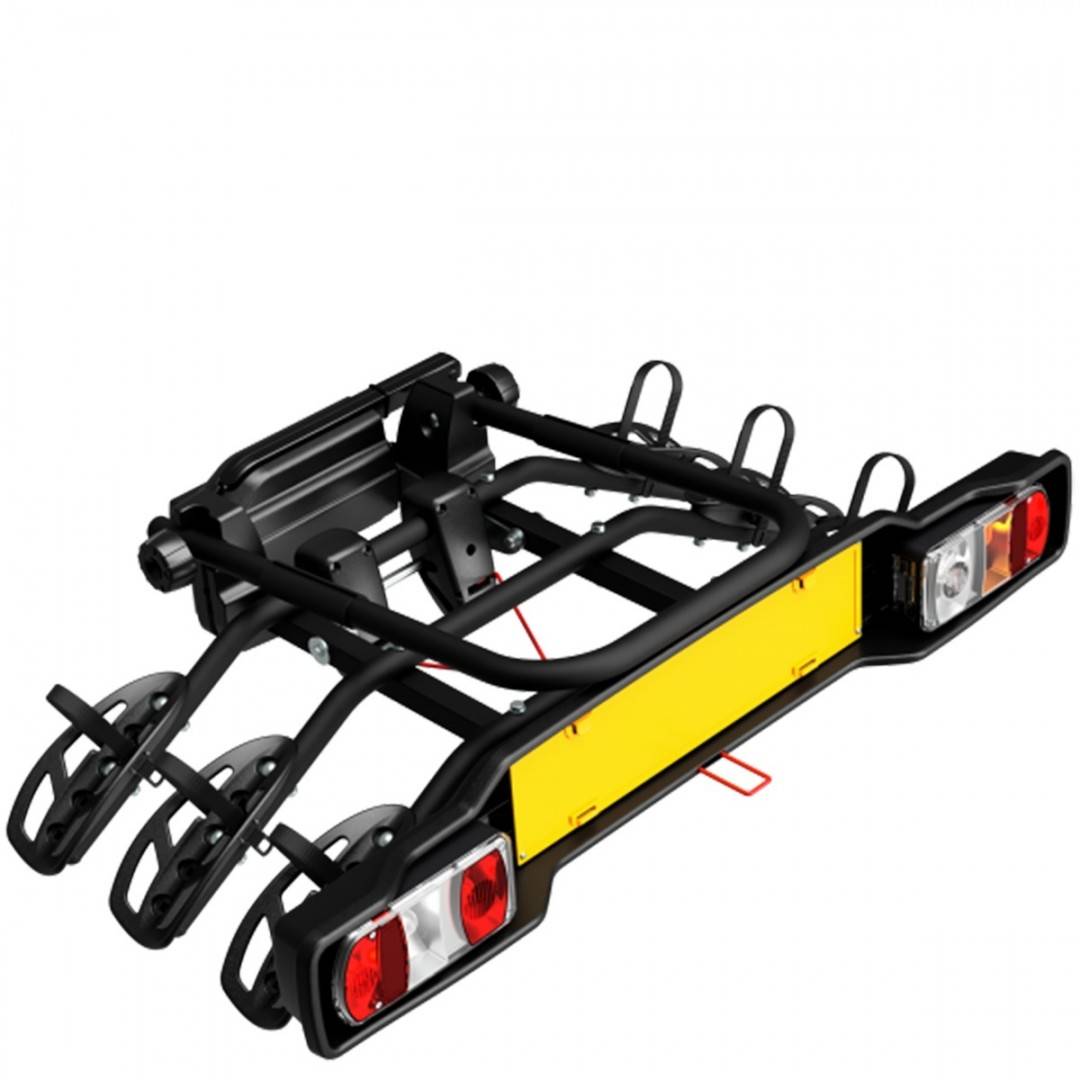 Suport biciclete Peruzzo Parma 3 biciclete 706/3 cu prindere pe carligul de remorcare Negru