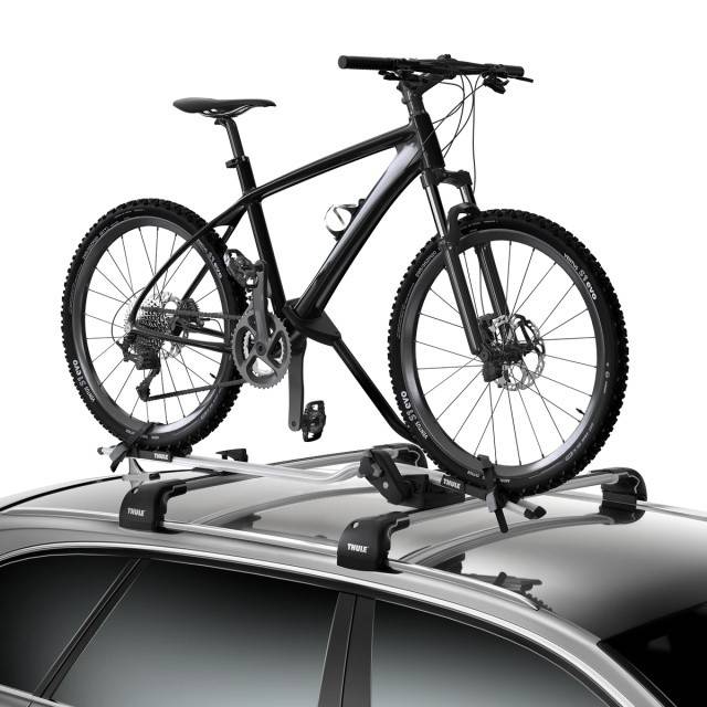 Suport biciclete Thule ProRide 598 Argintiu cu prindere pe bare transversale