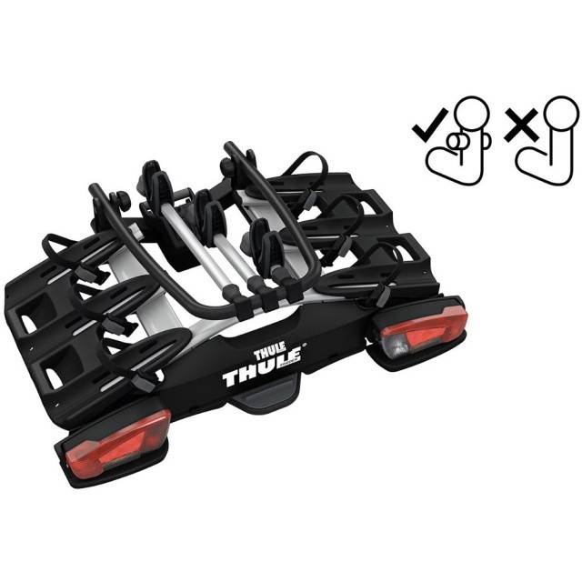 Suport biciclete Thule VeloCompact F cu prindere pe carligul de remorcare - pentru 3 biciclete