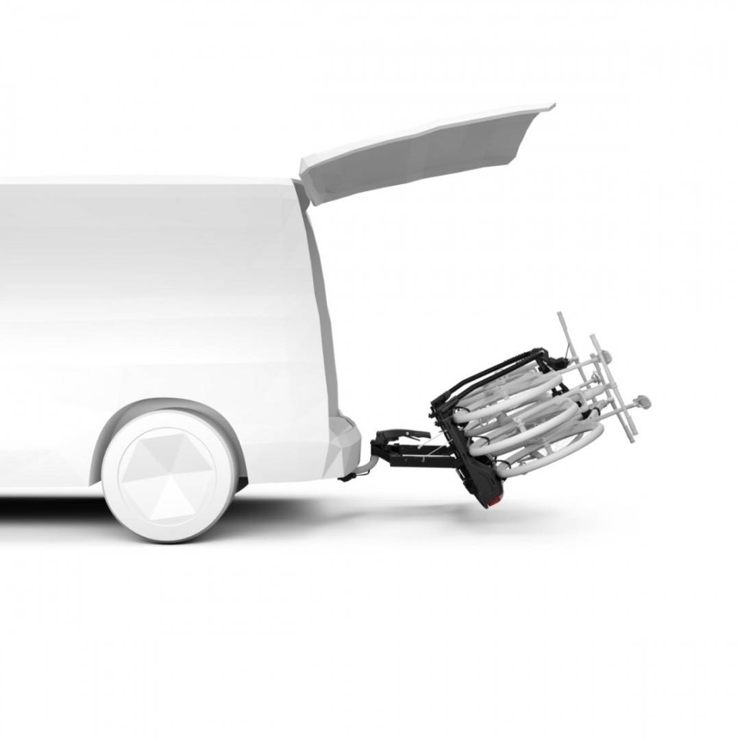 Suport biciclete Thule VeloSpace 3 cu prindere pe carligul de remorcare - pentru 3 biciclete