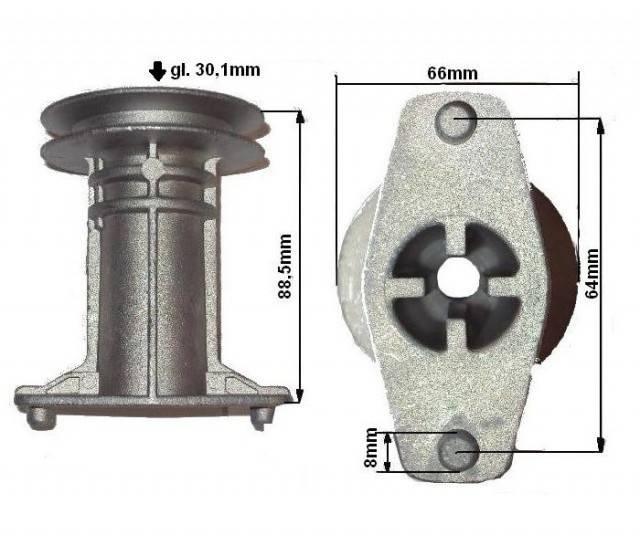 Suport cutit masina tuns iarba Viking MB400, MB450, MB455, MB500, MB650