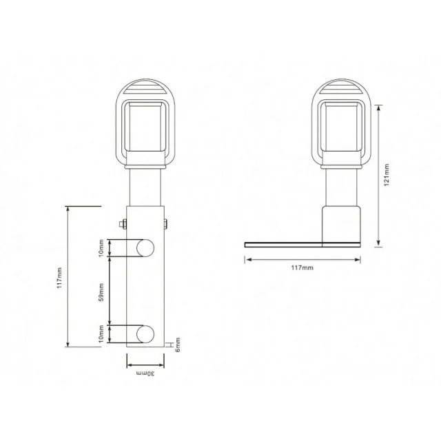 Suport girofar tubular K