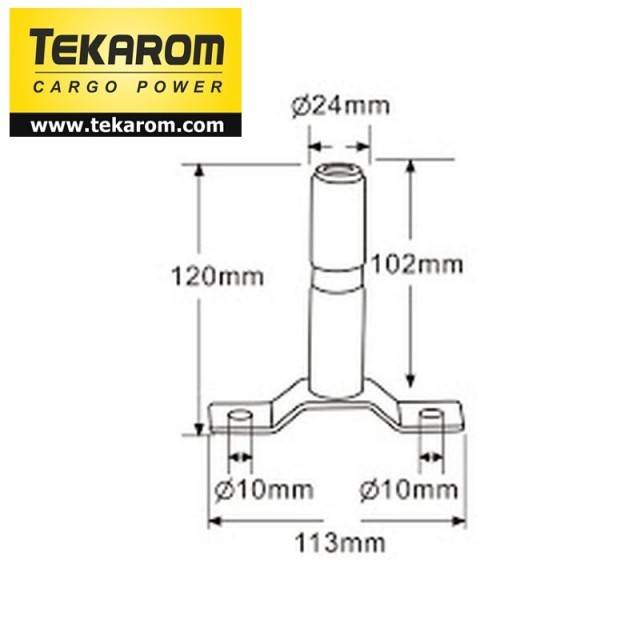 Suport girofar tubular T