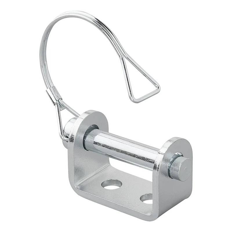 Suport pentru balama 71 mm / Ø12 mm cu știft de blocare și clemă de fixare