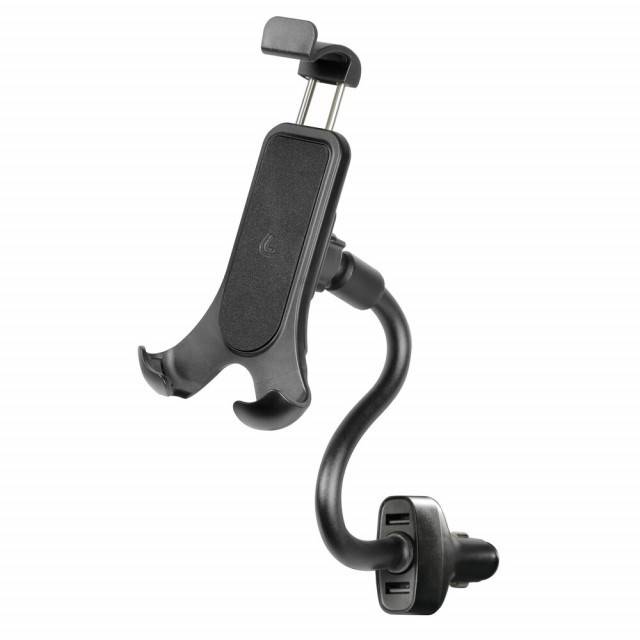 Suport telefon cu incarcator dublu USB