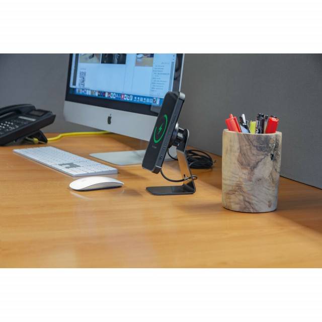 Suport telefon pentru birou cu incarcare wireless Mag Wireless Stand