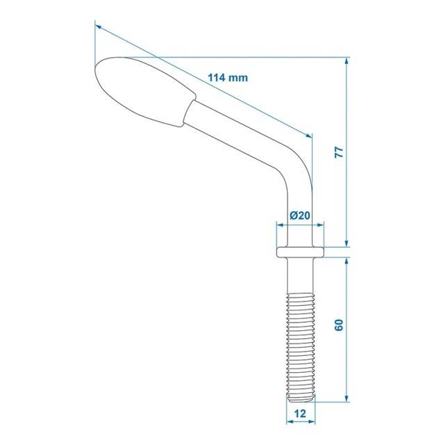 Surub strangere roata manevra 48mm