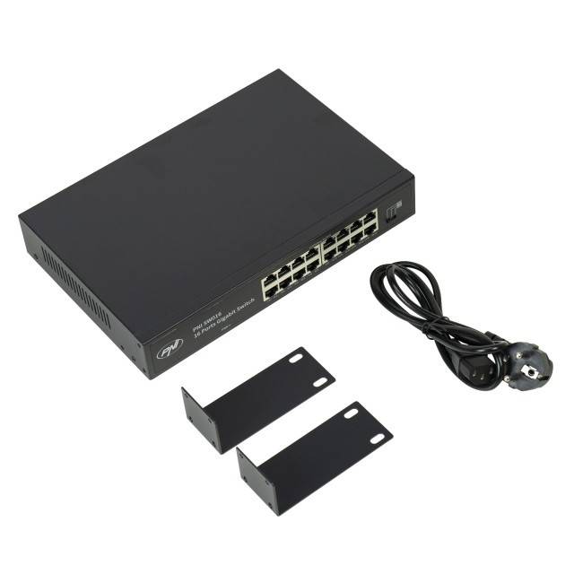 Switch PNI SW016, 16 x 10/100/1000 Mbps, Gigabit, carcasa metalica