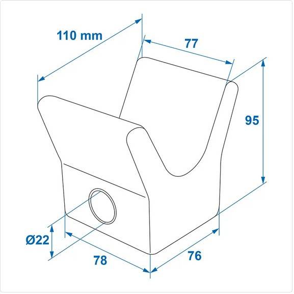 Tampon cauciuc 96x112x79mm
