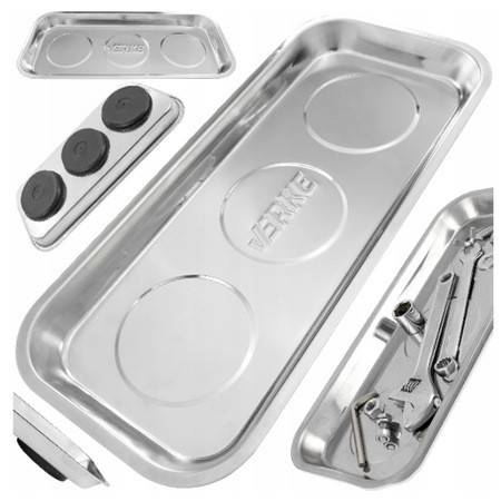 Tava magnetica dreptunghiulara pentru atelier din metal 360X160mm VERKE