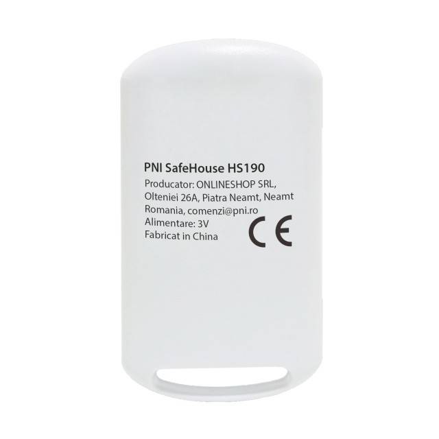 Telecomanda PNI SafeHouse HS190 pentru sisteme de alarma wireless, functii armare, dezarmare, armare partiala, alarma de panica
