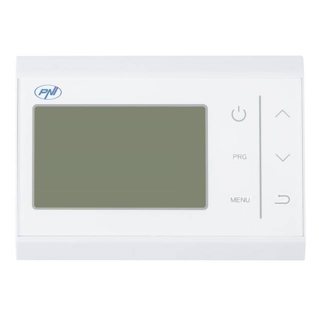 Termostat fara fir PNI CT60 pentru centrale termice, afisaj iluminat, programe zilnice