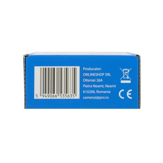 Termostat inteligent PNI CT25W WiFi pentru centrala termica pe gaz, montaj incastrat, 16A, control din aplicatia Tuya Smart, programare zilnica, mod