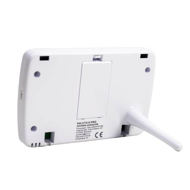 Termostat inteligent PNI CT410 PRO fara fir, cu WiFi, control 2 zone prin Internet, pentru centrale termice, pompe, electrovalve, APP TuyaSmart,