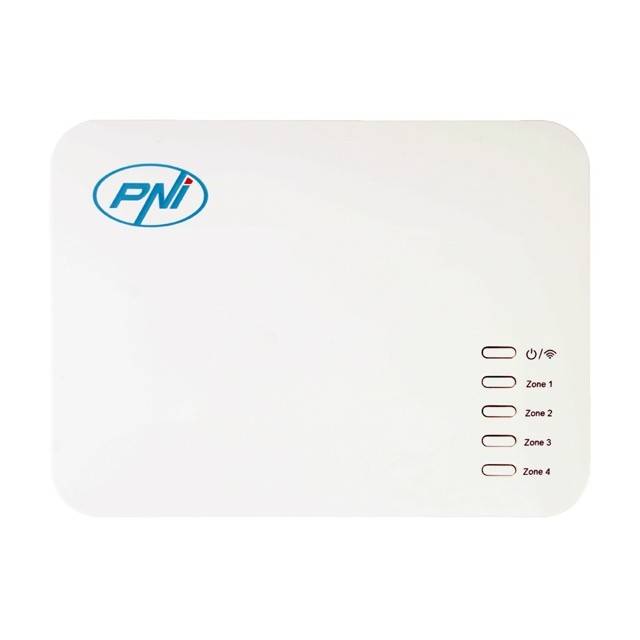 Termostat inteligent PNI CT440 fara fir, cu WiFi, control 4 zone prin Internet, pentru centrale termice, pompe, electrovalve, APP TuyaSmart