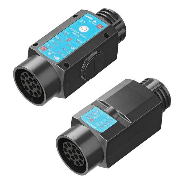 Tester de lumini pentru trailer si vehicule 13 Pini reincarcabil