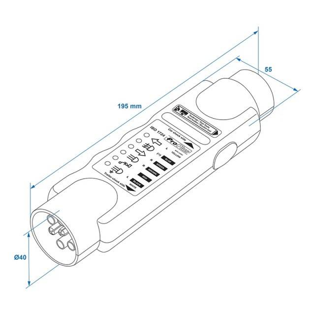 Tester de prize de remorca 7 Pini 12V