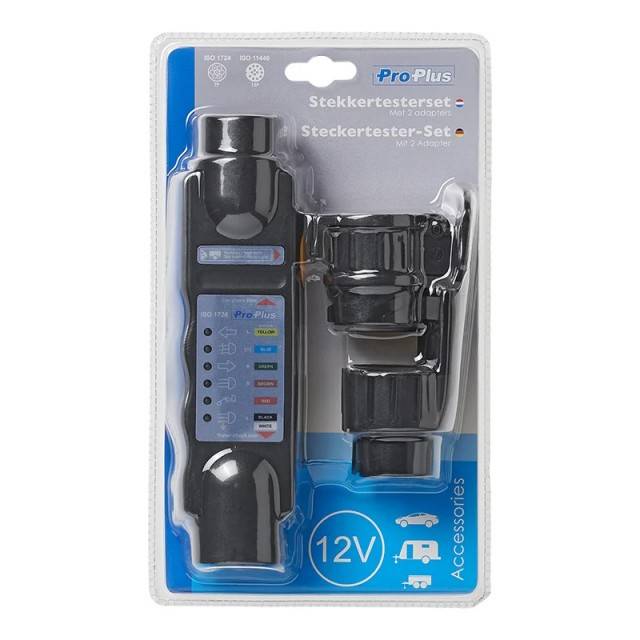 Tester de prize de remorca 7 Pini 12V cu 2 adaptoare