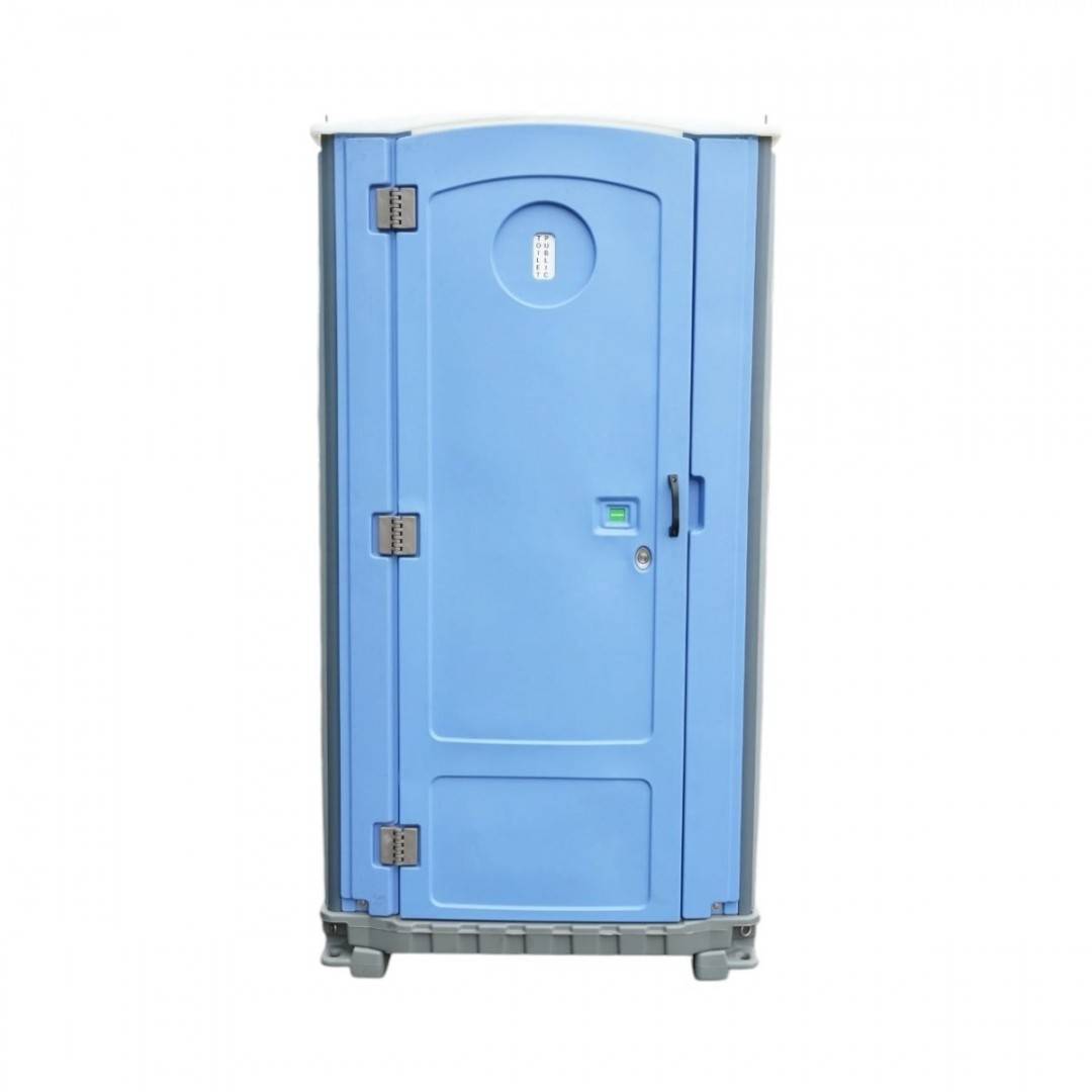 Toaleta ecologica vidanjabila HDPE 350L cu lavoar, pisoar, oglinda, suport hartie si cuier 1150x1150x2250mm