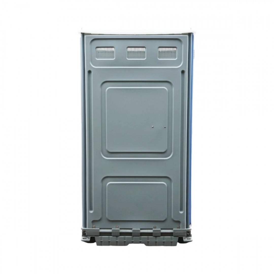 Toaleta ecologica vidanjabila HDPE 350L cu lavoar, pisoar, oglinda, suport hartie si cuier 1150x1150x2250mm