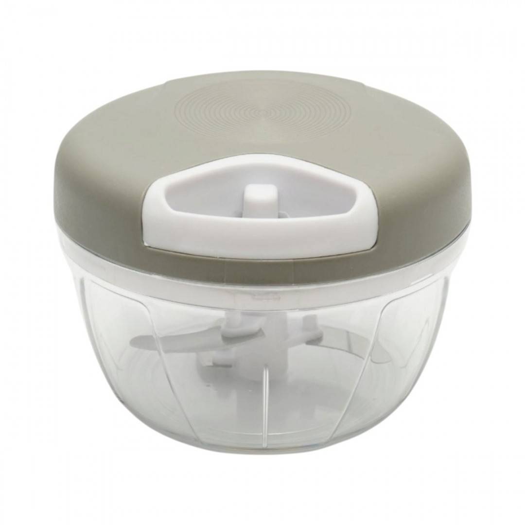 Tocator manual de legume cu sfoara, 3 lame inox, capacitate 500ml
