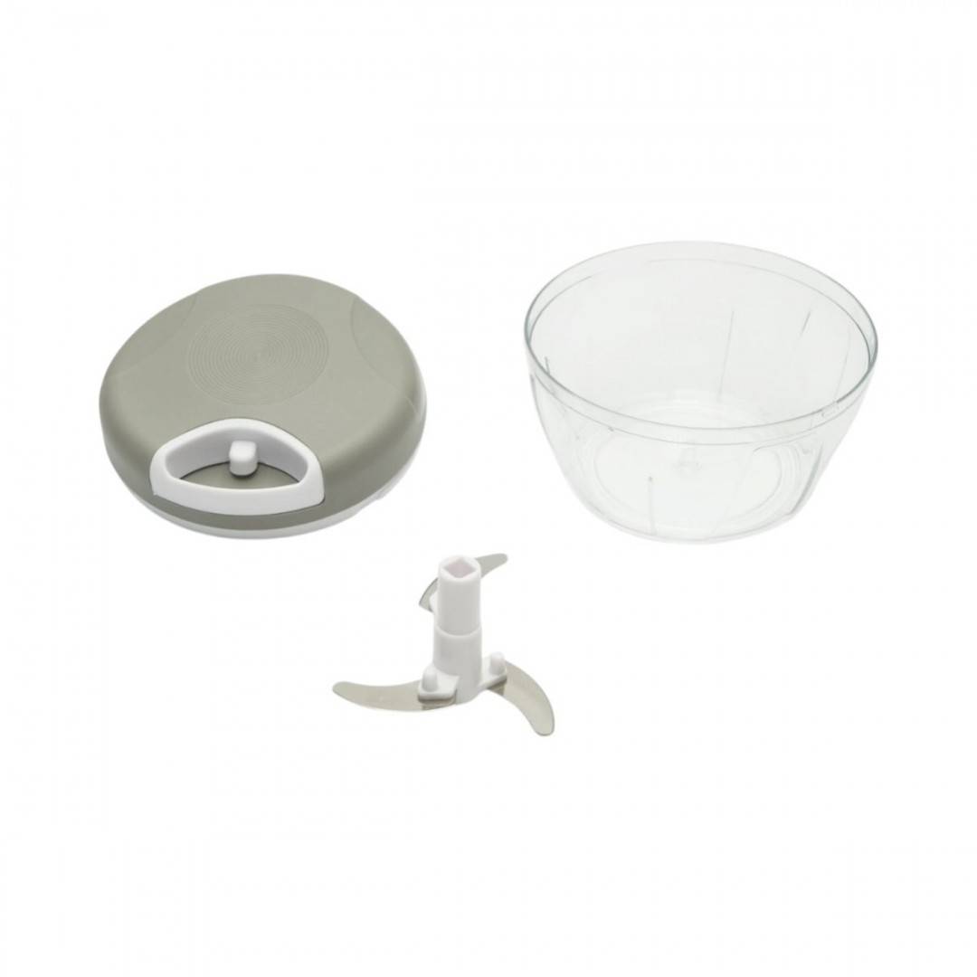 Tocator manual de legume cu sfoara, 3 lame inox, capacitate 500ml