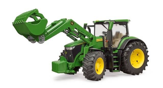 Tractor John Deere 7R 350 cu încărcător frontal - Bruder 3151