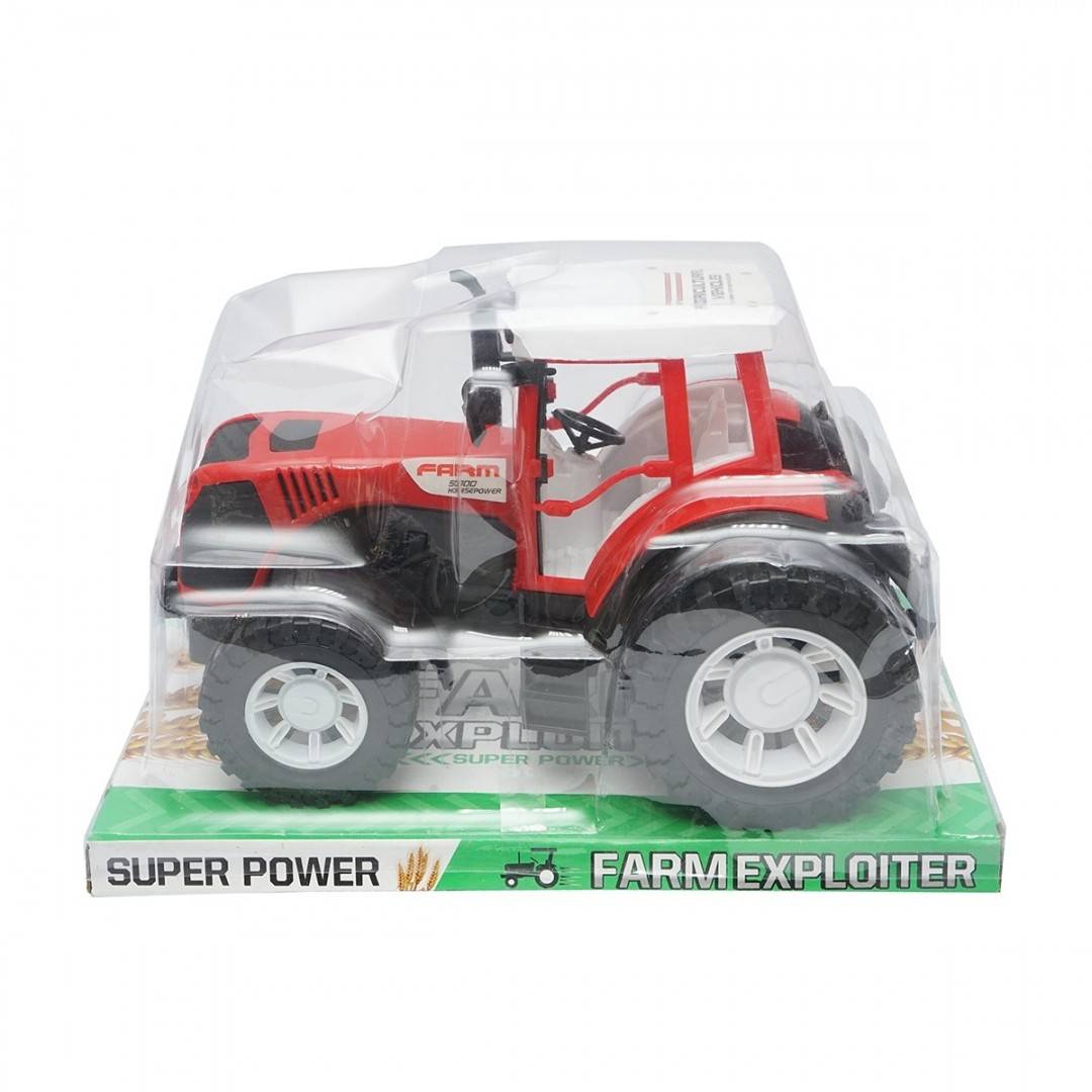 Tractor rosu, 300x200x190mm jucarie copii +3 ani