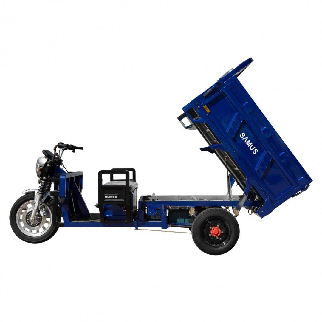 Triciclu electric cargo Samus Houston-45-1.5-72V45 Albastru CIV INCLUS