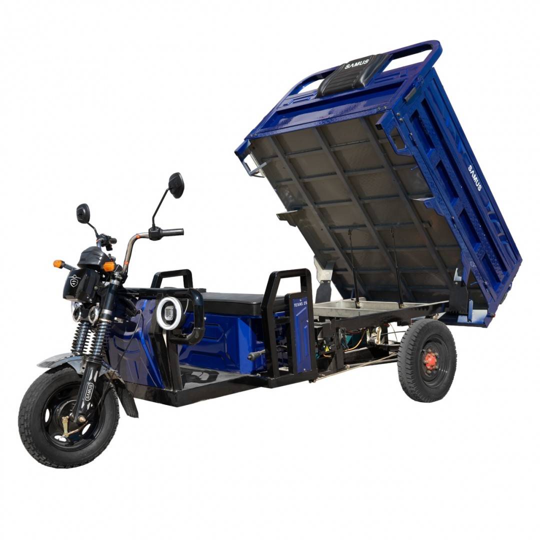Triciclu electric cargo Samus Texas-25-1.7-72V58 Albastru CIV INCLUS