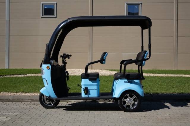 Triciclu electric KUBA OPTIMUS MAX cu cabina 1000W, Fara permis, 25 km/h,