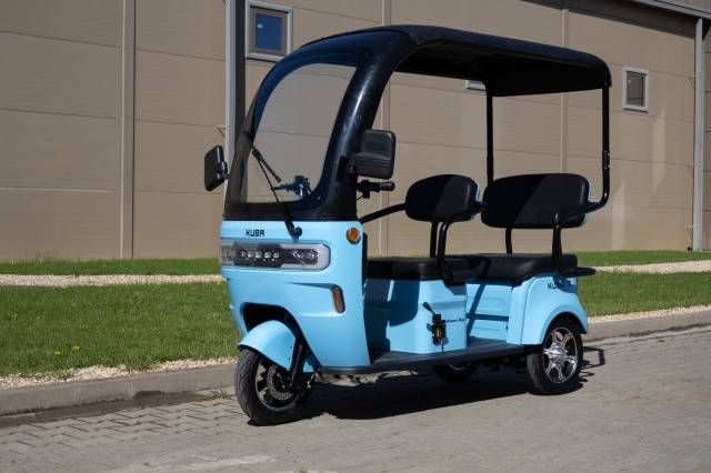 Triciclu electric KUBA OPTIMUS MAX cu cabina 1000W, Fara permis, 25 km/h,