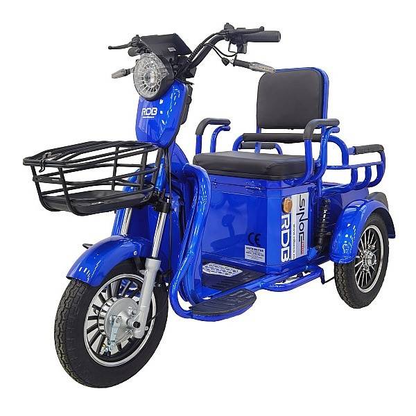 Triciclu Electric RDB SINOE PRO, fara permis, 1160W, 25km/h. cu CIV