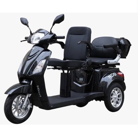 Triciclu electric RDB V-KLASS, 1000W, 60V 20AH, fără permis, 2 locuri, 25 km/h