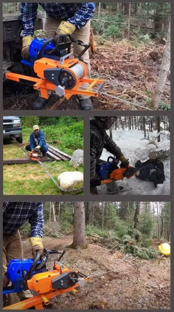 Troliu portabil pentru drujba (pana la 1800 kg) Holzfforma
