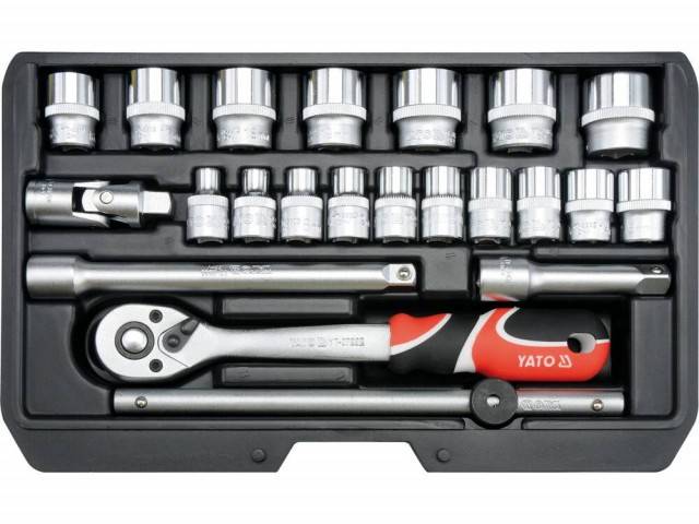 Trusa tubulare 3/8'' 22 piese YATO