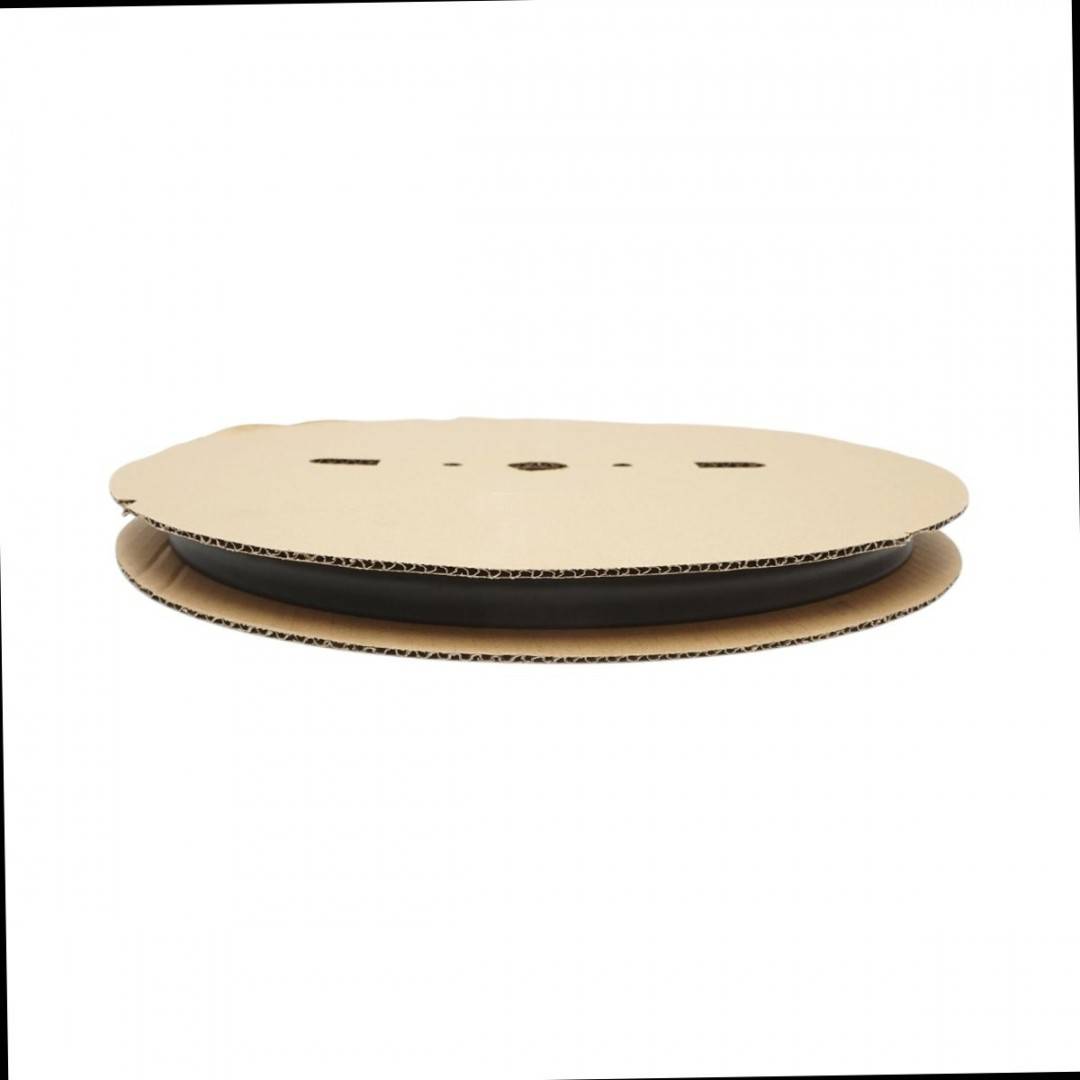 Tub termocontractabil 15mm negru 100m/rola
