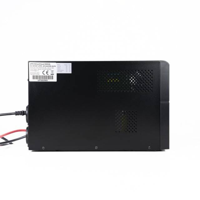 UPS SilverCloud 850VA cu ecran LCD sinusoida pura pentru centrale termice
