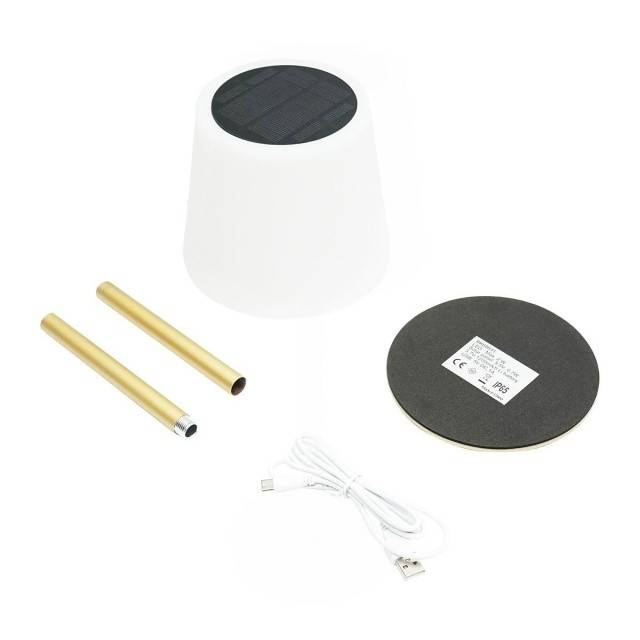 Veioza cu incarcare solara si USB, cu senzor lumina