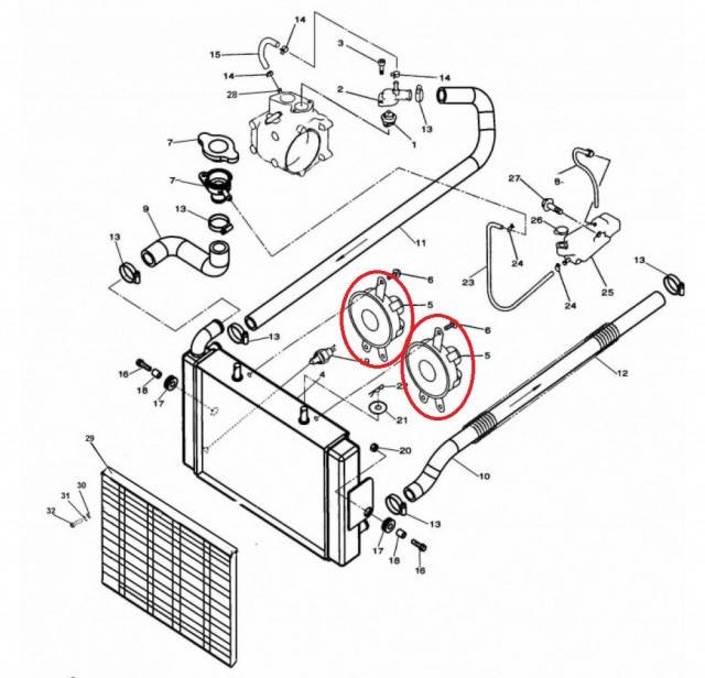 Ventilator racire radiator ATV Linhai 300cc