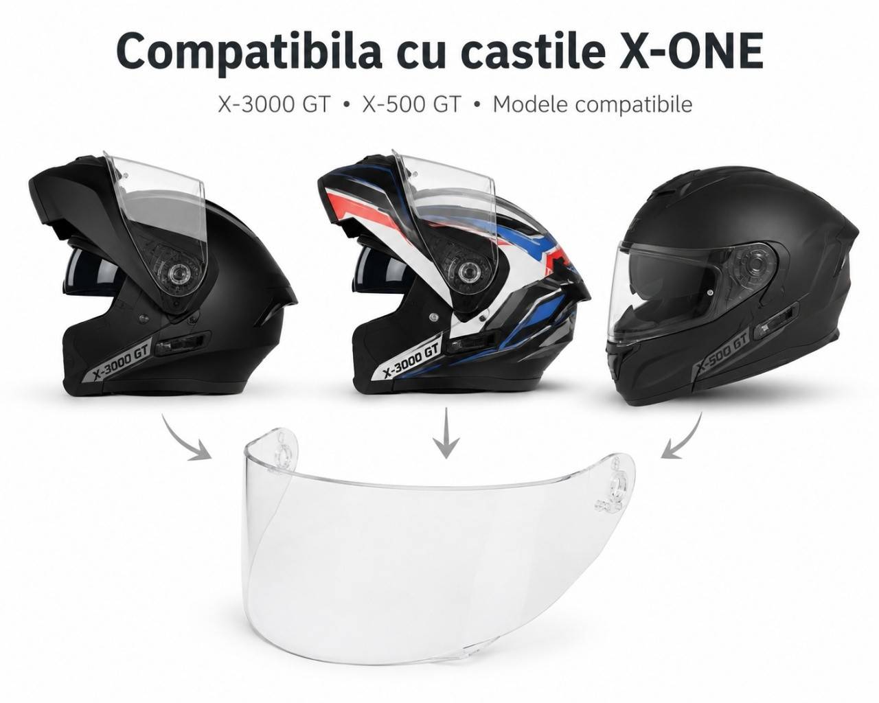 Viziera casca MOTO X-one