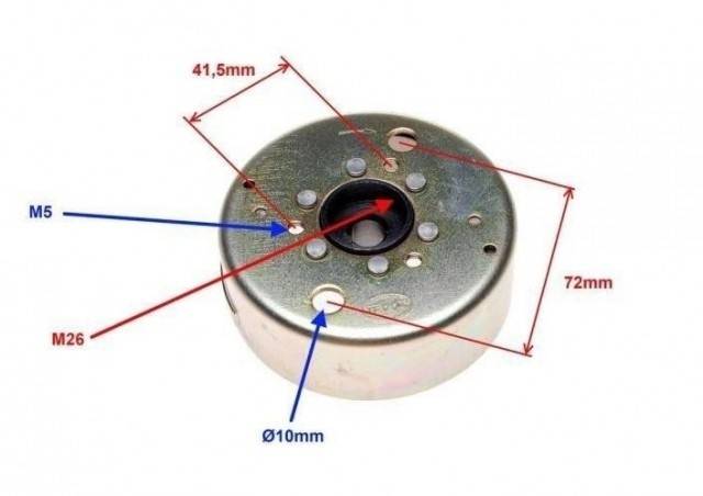 Volanta magnetou scuter Yamaha, Minarelli, Aprilia
